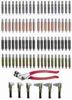 Boulderfly Cleco Fastener Deluxe Kit - Cleco Fasteners, Side Clamps with Padded Pliers
